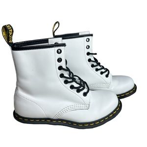Dr. Martens White and Black Boots